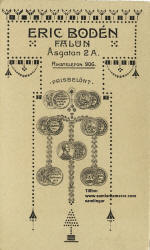 Bodén Erik, f. 28 juli 1876. Etabl. 1 aug. 1897. image