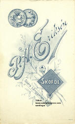 Eriksén P. A. Inneh. änkefru Anna Eriksén. Etabl. 1887. image