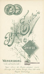 Eriksén P. A. Inneh. änkefru Anna Eriksén. Etabl. 1887. image