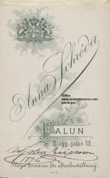 Schröder Anna. Etabl. 1894, filialer i Storvik, Dala-Husby. image